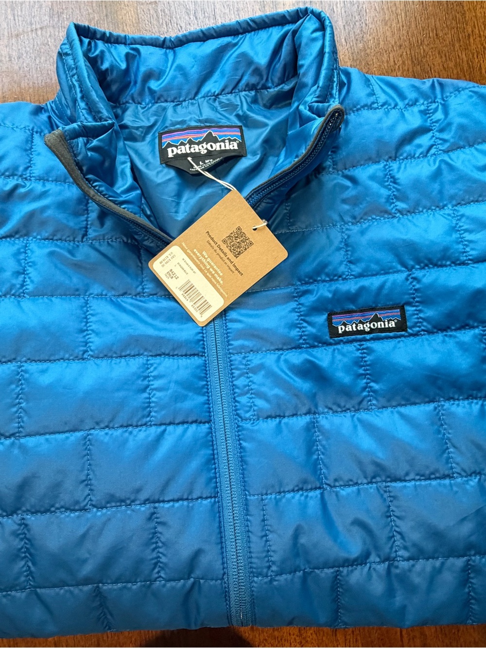 NWT Patagonia Men Endless Blue Lightweight Puff Jacket size Large